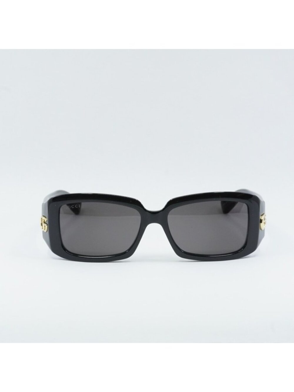 Gucci GG1403S 001 Women Sunglasses Black Rectangle Frame, Grey Lenses - Picture 7 of 12